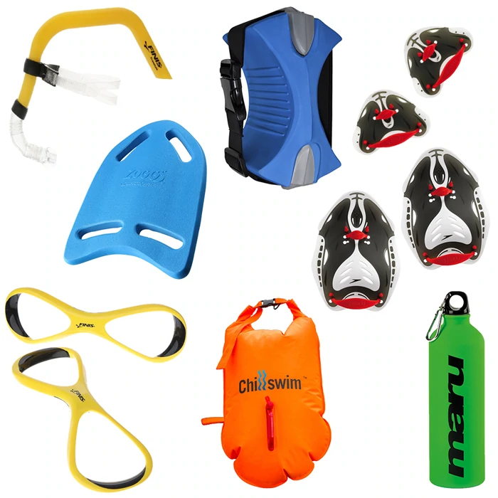 Should I use swim training equipment like flippers, paddles, pull buoys ...