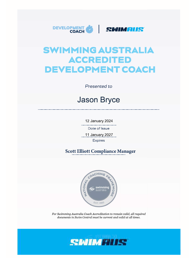 development coach 2027